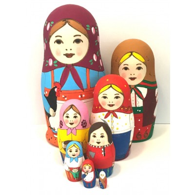 1154 - Family Matryoshka Russian Nesting Doll