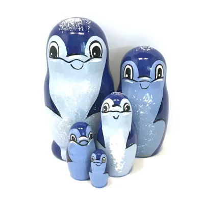 1174 - Matriochka Poupées Russes Dauphins