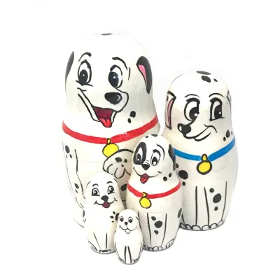 1191 - Matriochka Poupées Russes Dalmatiens