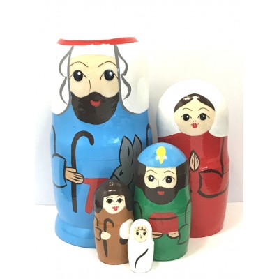 1221 - Nativity Matryoshka Russian Nesting Dolls