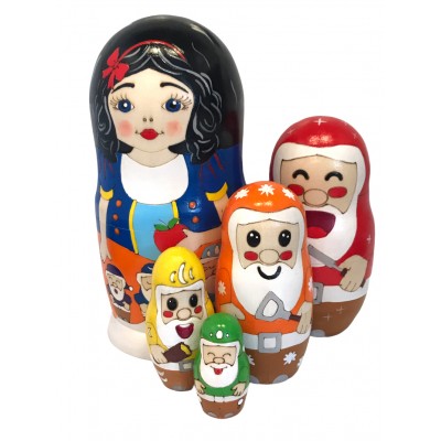 1512 - Matryoshka Russian Nesting Dolls Snow White and the Seven Dwarfs