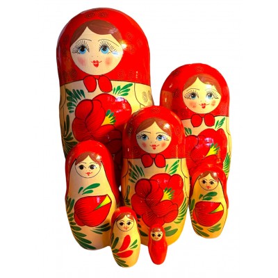 1706 - Traditionnal Matryoshka Russian Nesting Dolls