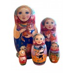 1715 - Matryoshka Russian Nesting Dolls One a Kind Irina Starkina