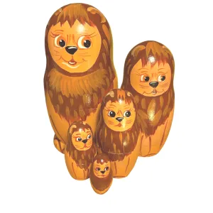 1731 - Matriochka Poupées Russes Lions