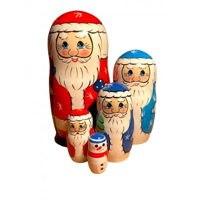 1746 - Matryoshka Russian Nesting Dolls Santa Claus