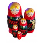 1841 - Matryoshka Russian Nesting Dolls Cherries