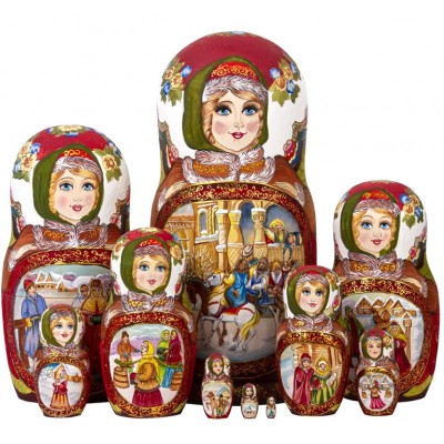1854 - Matryoshka Russian Nesting Dolls Tsar