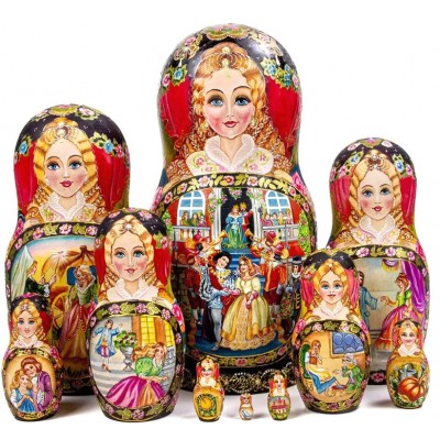 1855 - Matryoshka Russian Nesting Dolls Cinderella