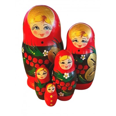 1891 - Matryoshka Russian Nesting Dolls Cherries