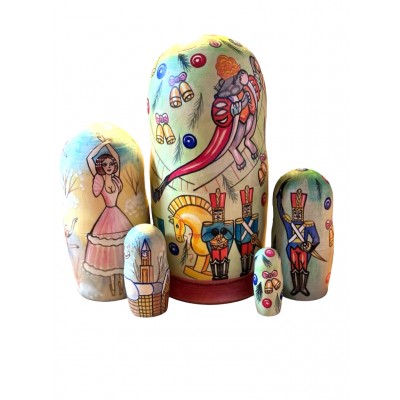 1933 - Matryoshka Russian Nesting Dolls Nutcracker