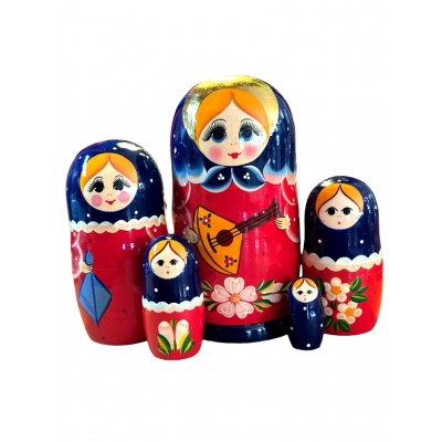 1936 - Matryoshka Russian Nesting Dolls Balalaika