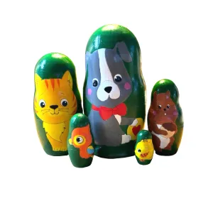 1941 - Matriochka Poupées Russes Animaux Domestiques