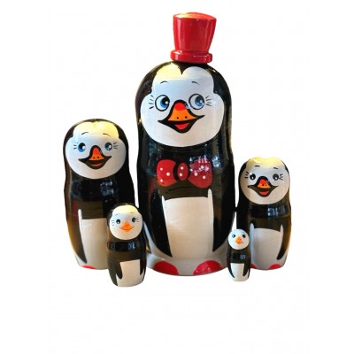 1963 - Penguins Matryoshka Russian Nesting Dolls