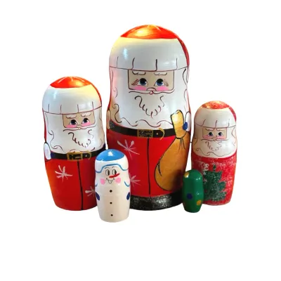 1970 - Matriochka Poupées Russes Père Noël