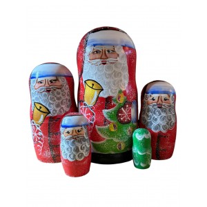 2028 - Matryoshka Russian Nesting Dolls Santa Claus