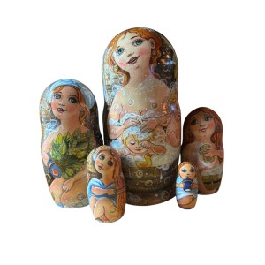 2113 - Matryoshka Russian Nesting Dolls One a Kind Irina Starkina