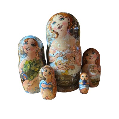 2113 - Matryoshka Russian Nesting Dolls One a Kind Irina Starkina