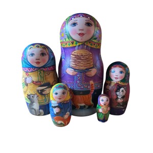 2114 - Matryoshka Russian Nesting Dolls One a Kind Irina Starkina