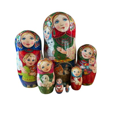 2128 - Matriochka Poupées Russes Modèle Unique Irina Starkina