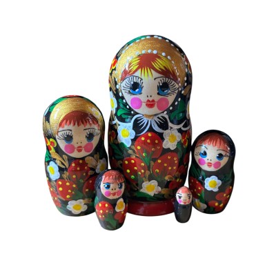 2161 - Matriochka Poupées Russes avec Fraises