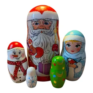 2174 - Matriochka Poupées Russes Père Noël