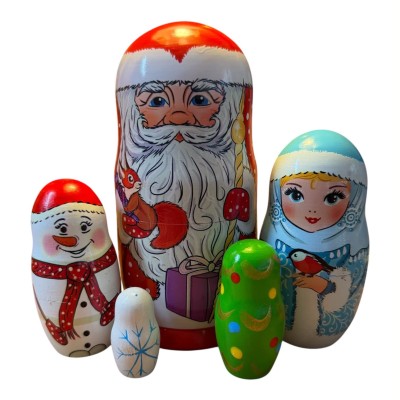 2174 - Matriochka Poupées Russes Père Noël