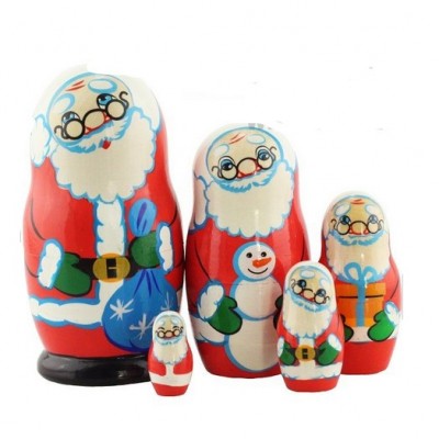 676 - Matryoshka Russian Nesting Doll Santa