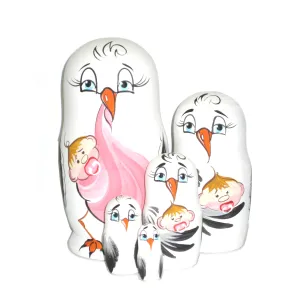 685 - Matriochka Poupées Russes Cigogne Fille 685 - Matriochka Poupées Russes Cigogne Fille