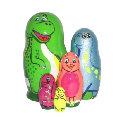 783 - Matryoshka Russian Nesting Dolls Dinosaurs