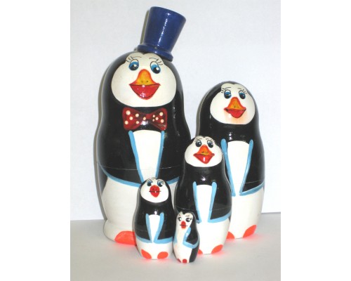 816 - Matriochka Poupées Russes Pingouins