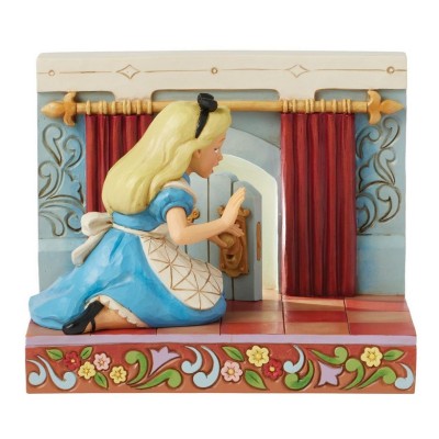 Alice et la Poignée de Porte Disney Tradition Jim Shore