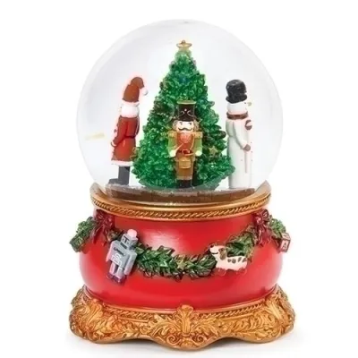 Tree and Christmas Characters Musical Waterglobe