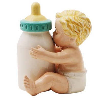 Bébé et Biberon Salière Poivrière