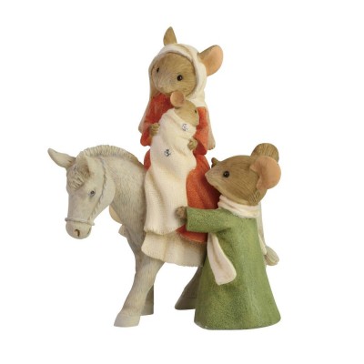 Bethlehem's Family Tails with Heart Mice Figurine