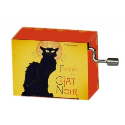 French Cancan Le Chat Noir #138 Hand Crank Music Box