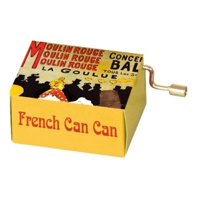 French Cancan Lautrec #139 Hand Crank Music Box