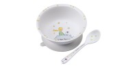 Bowl with Suction Pad and Spoon Blue Model The Little Prince