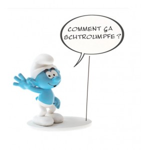 Figurine Smurf Cartoon Bubble Comment Ça Schtroumpfe ?