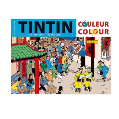The Blue Lotus Tintin Colouring Book 