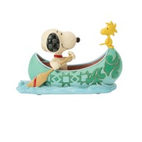 Snoopy et Woodstock en Canot Peanuts Jim Shore