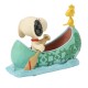 Snoopy et Woodstock en Canot Peanuts Jim Shore