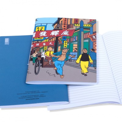 Carnet de Notes Tintin en Pousse-pousse