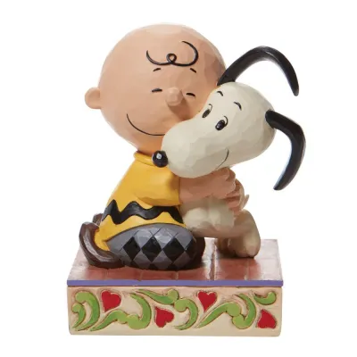 Charlie Brown et Snoopy Câlin Peanuts Jim Shore