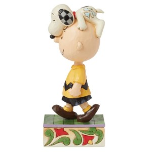 Snoopy on Charlie Brown's Head Peanuts Jim Shore