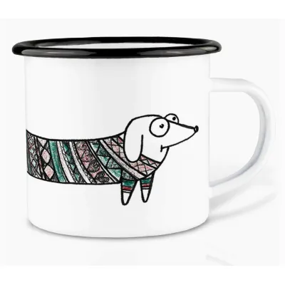 Le Teckel en Chandail Tasse Camping Ligarti