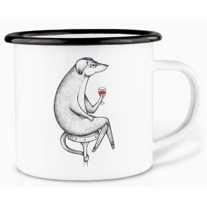 Chien Verre de Vin Tasse Camping Ligarti