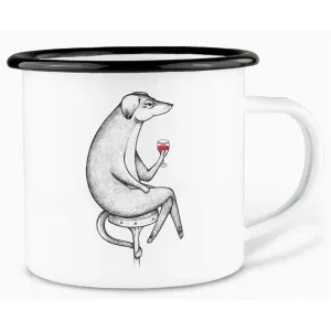 Le Chien au Verre de Vin Tasse Camping Ligarti