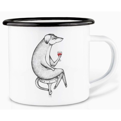 Chien Verre de Vin Tasse Camping Ligarti