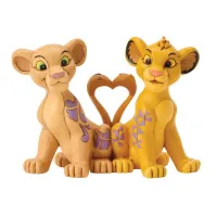 Simba et Nala Coeur Jim Shore Disney Tradition