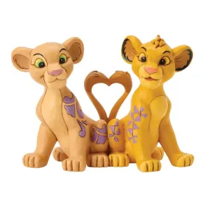 Simba et Nala Coeur Jim Shore Disney Tradition